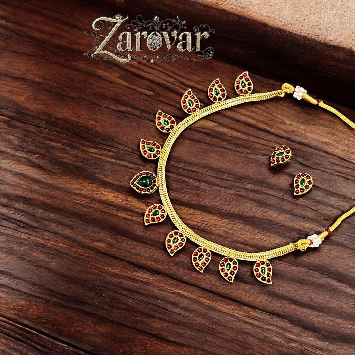 Antique Manga Adigai Necklace Set