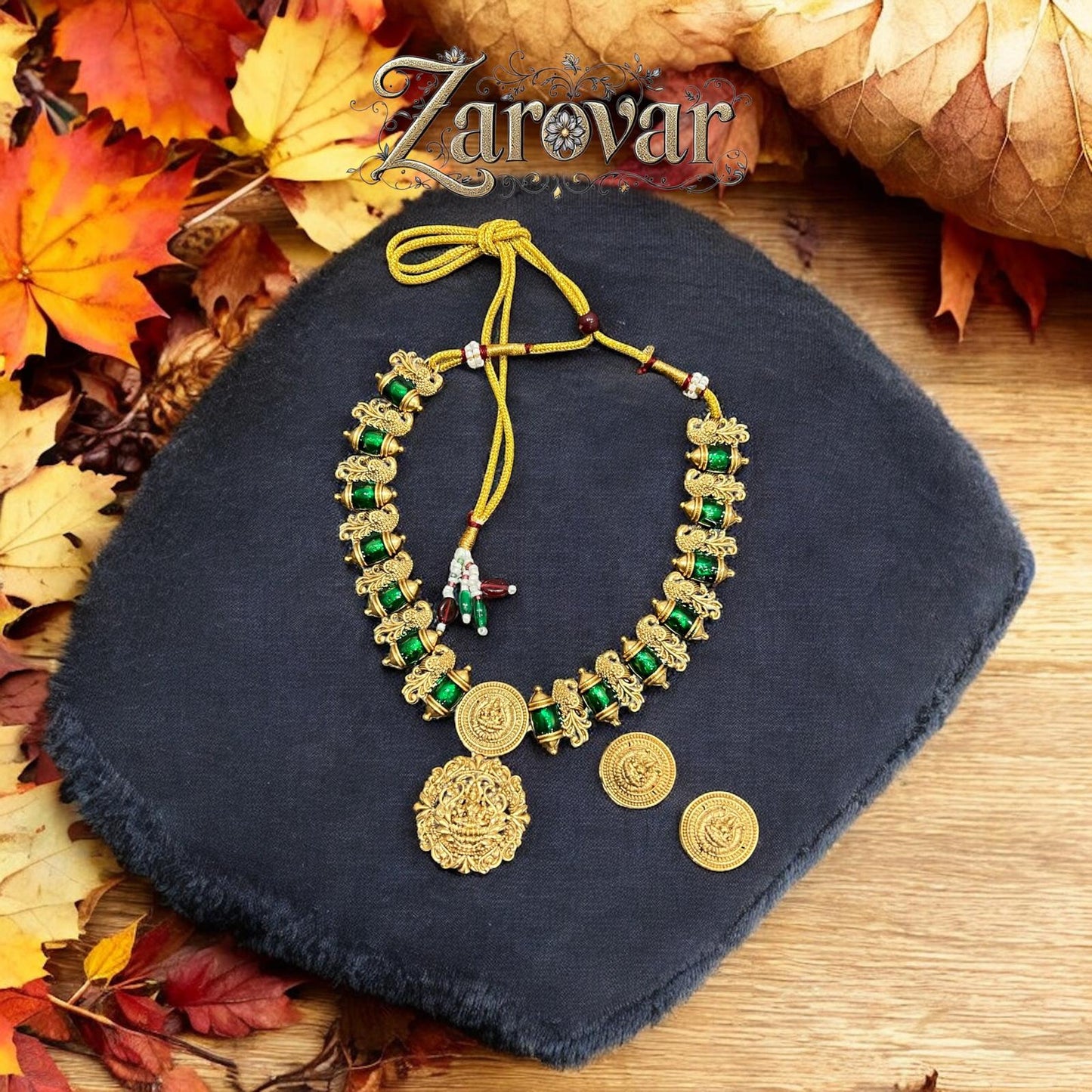 Antique Lakshmi Prabha Temple Jewellery Set