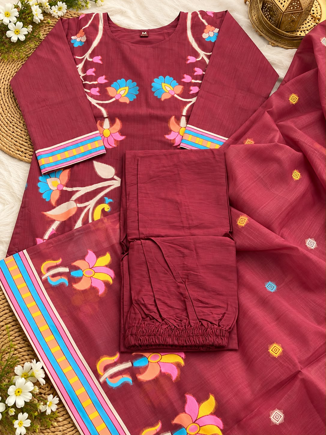 Rangoli Bloom Jamdani Salwar Set