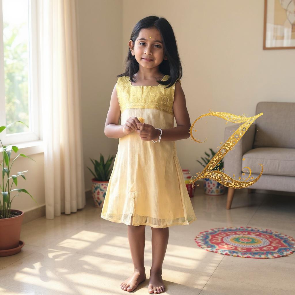 Golden Grace – Mother & Daughter Festive Twinning Set