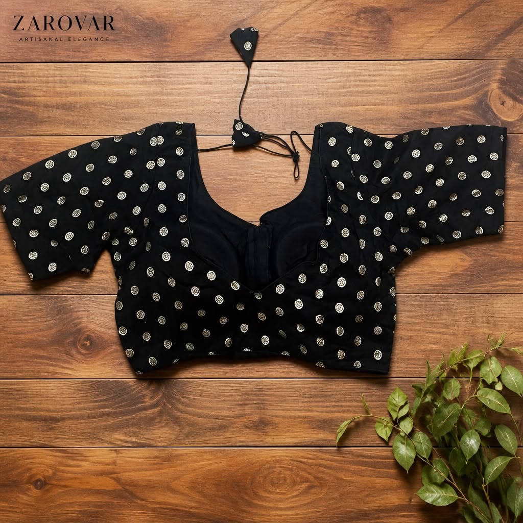 Premium Black Banarasi Brocade Blouse