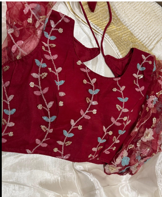 Super Net Full Sleeve Blouse