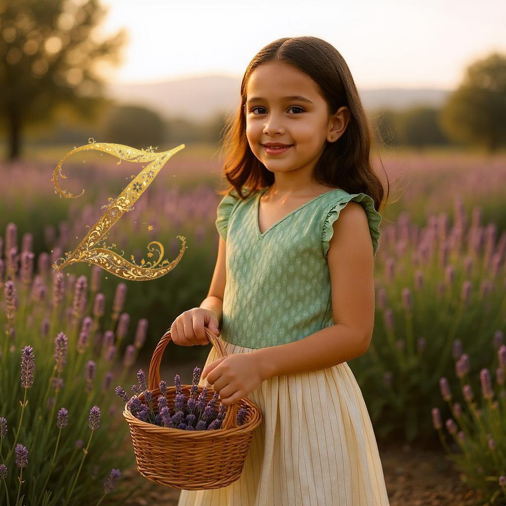 Kids Pattupavada with Pastel Green Brocade Blouse