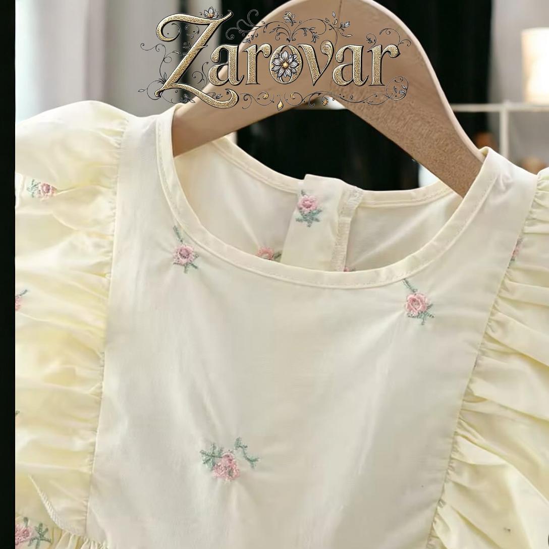Girls Summer Casual style Embroidered Dress