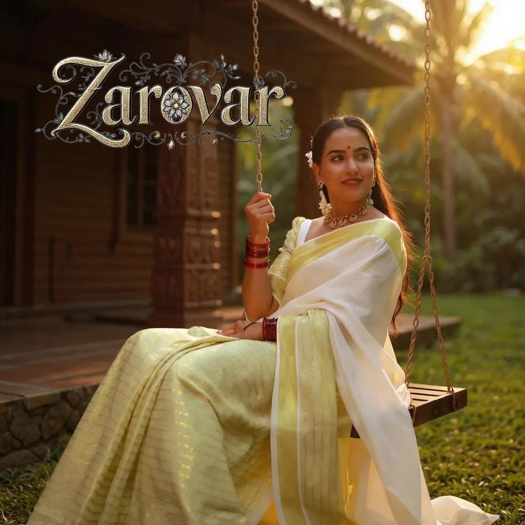 Golden Waves Weave Cotton Saree