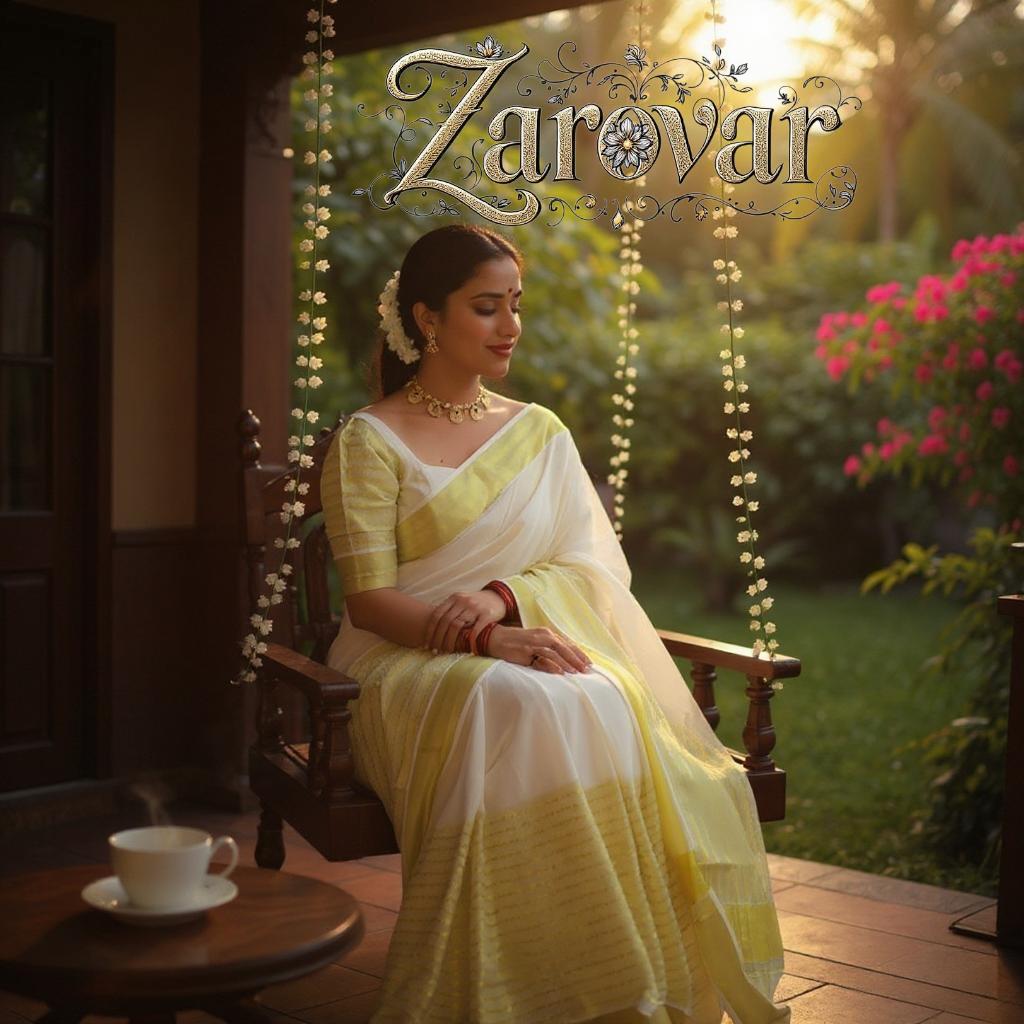 Golden Waves Weave Cotton Saree