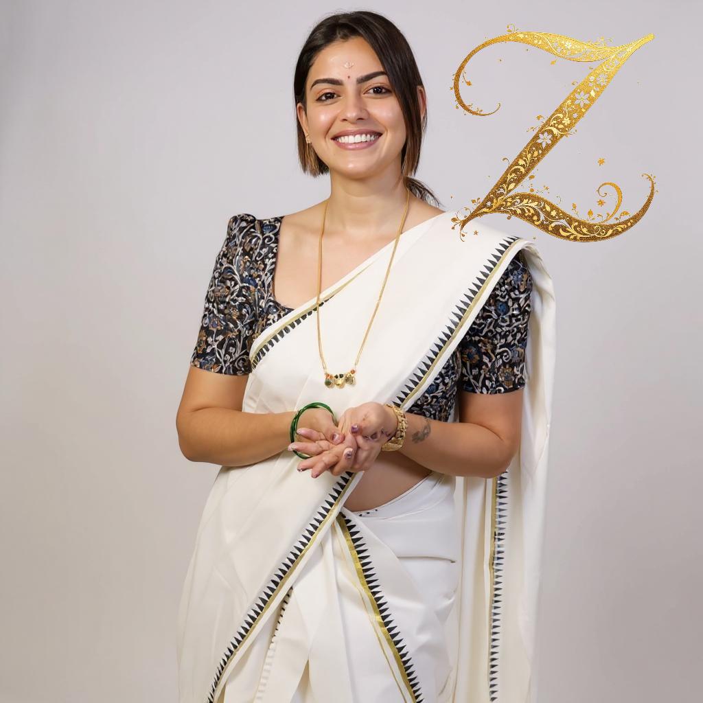Anu Shree Inspired Temple Set Mundu – Timeless Grace in Cotton