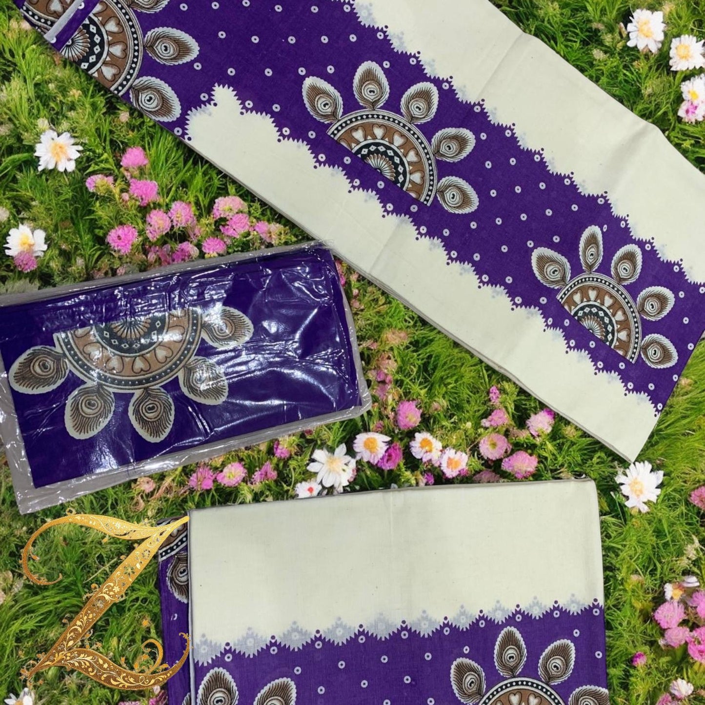 Pure Soft Cotton Elegance Kerala Set Mundu