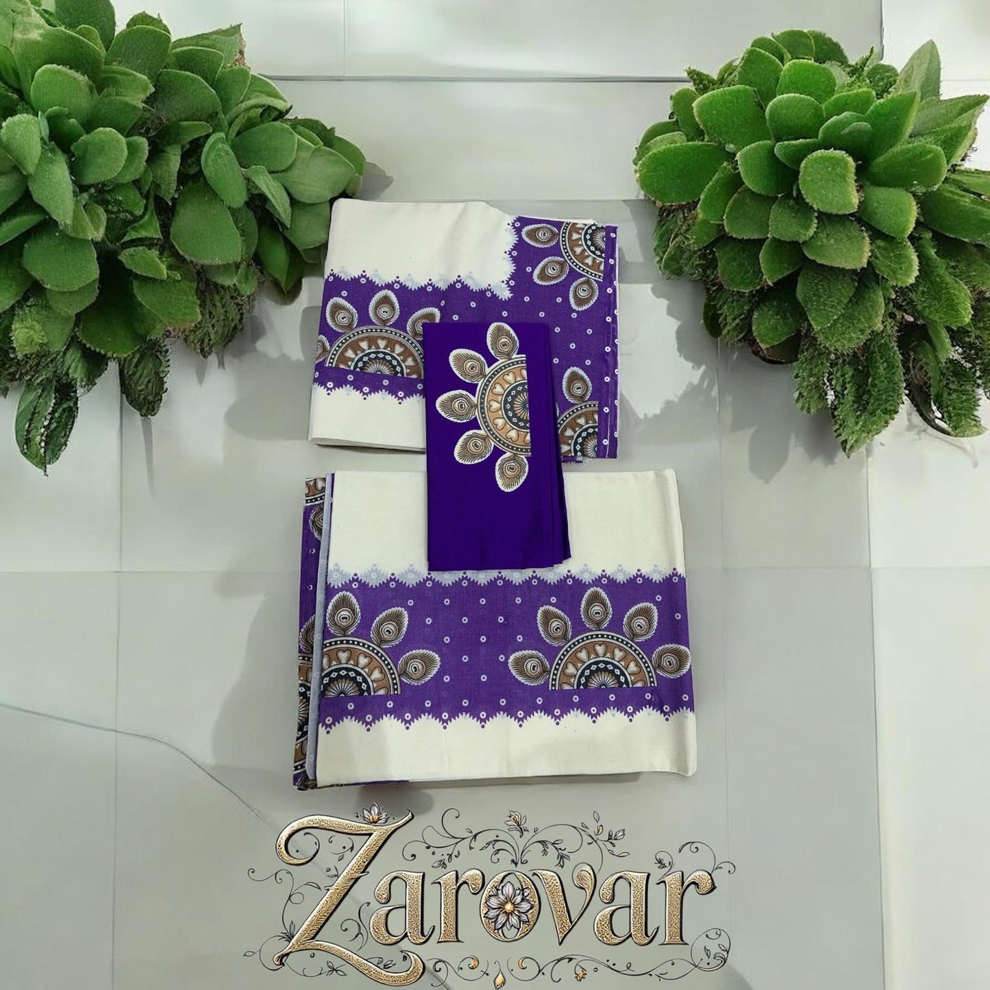 Pure Soft Cotton Elegance Kerala Set Mundu