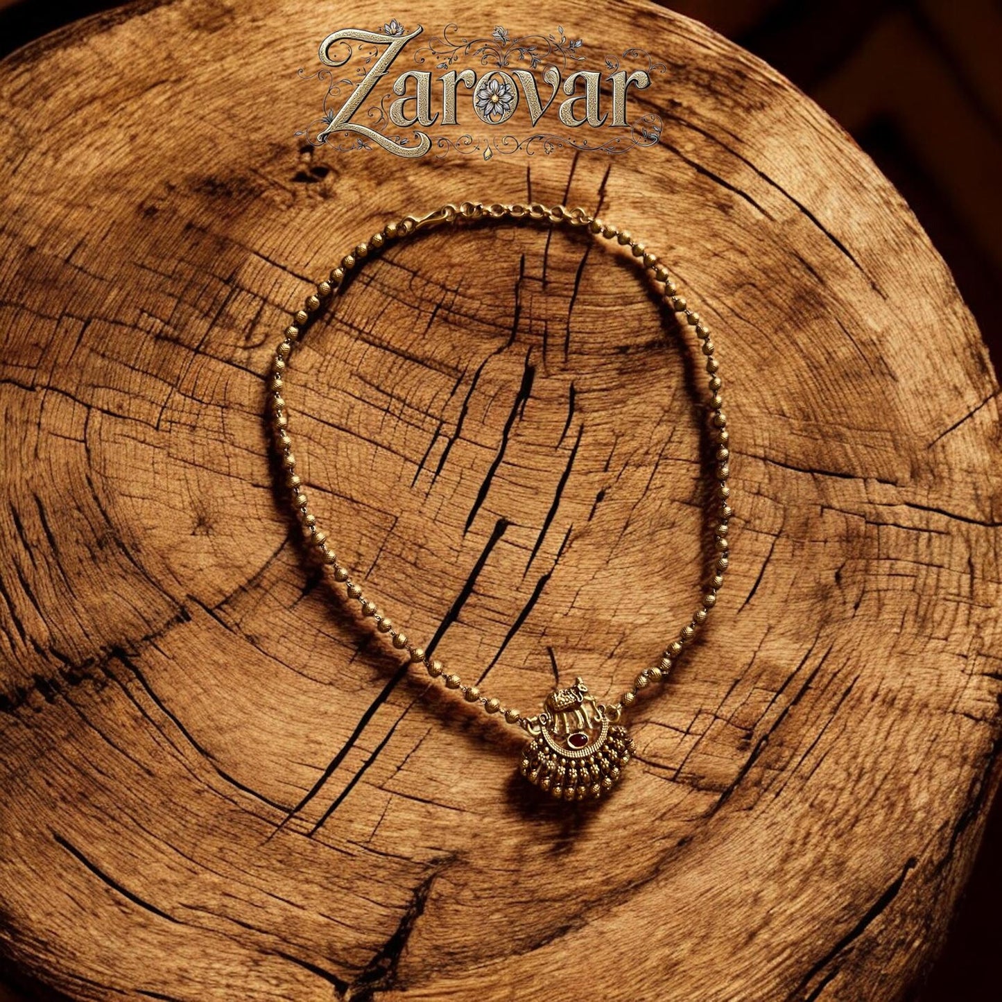 Antique Elephant Design Necklace Set