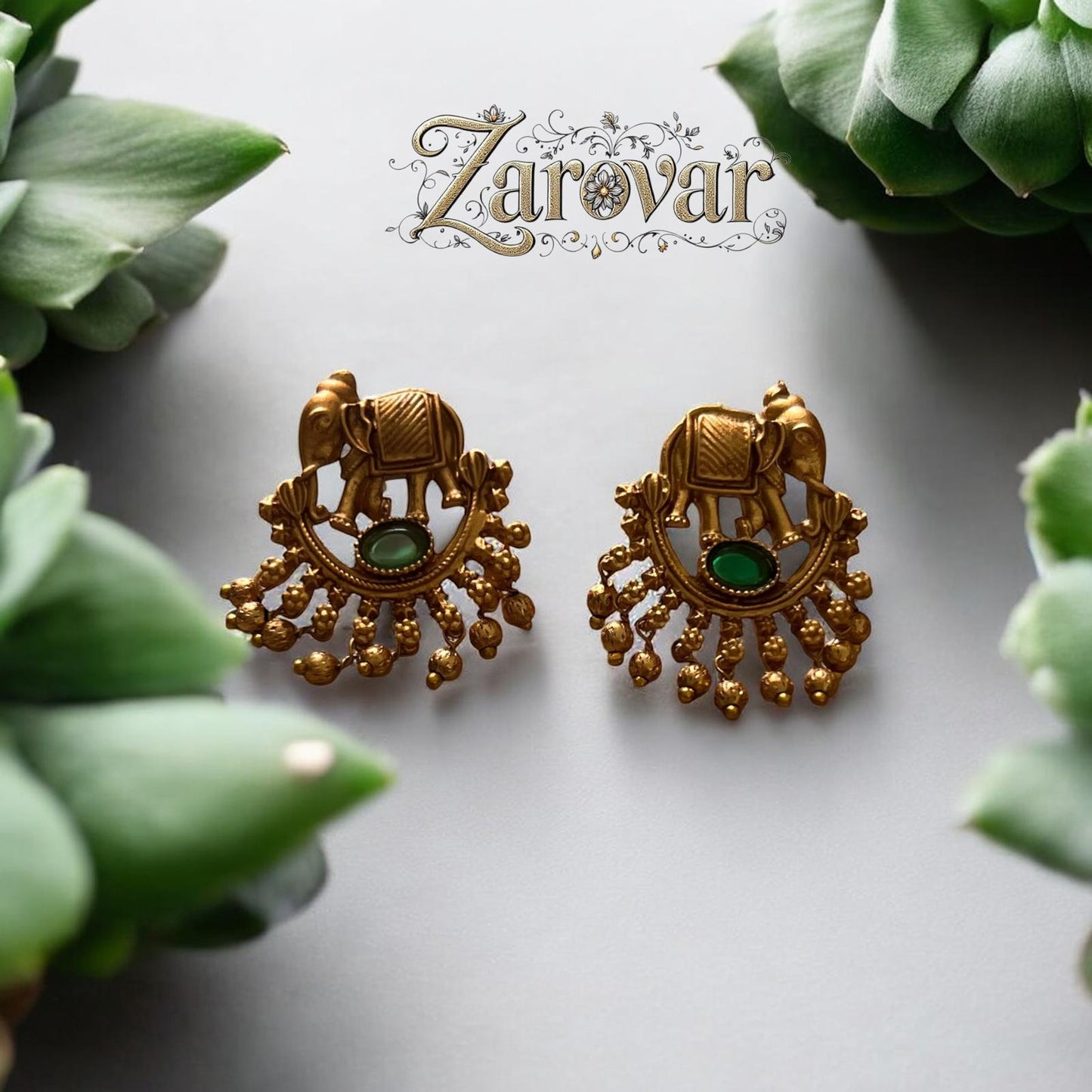 Antique Elephant Design Necklace Set