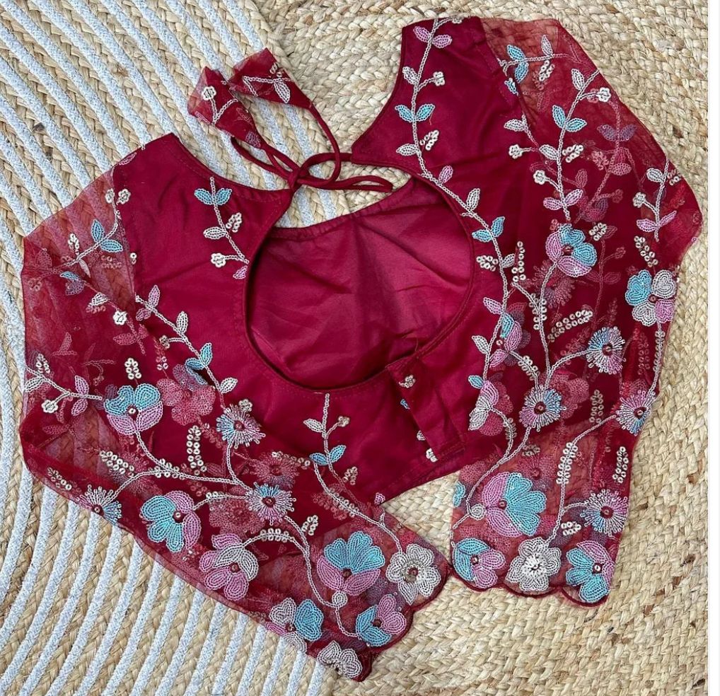 Super Net Full Sleeve Blouse