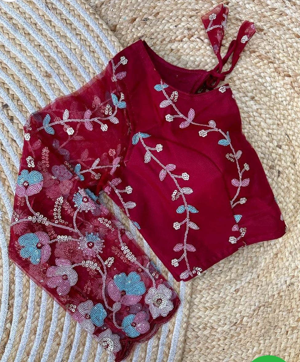 Super Net Full Sleeve Blouse