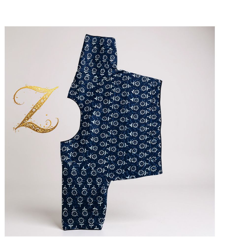 Cotton Indigo Blue  Ready-to-Wear Blouse