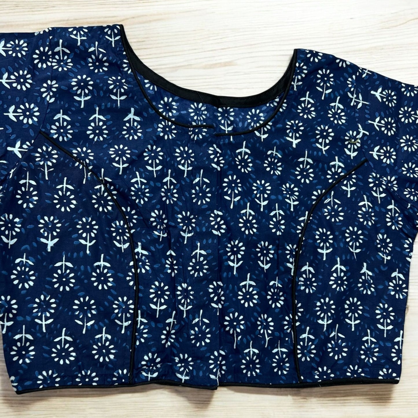 Cotton Indigo Blue  Ready-to-Wear Blouse