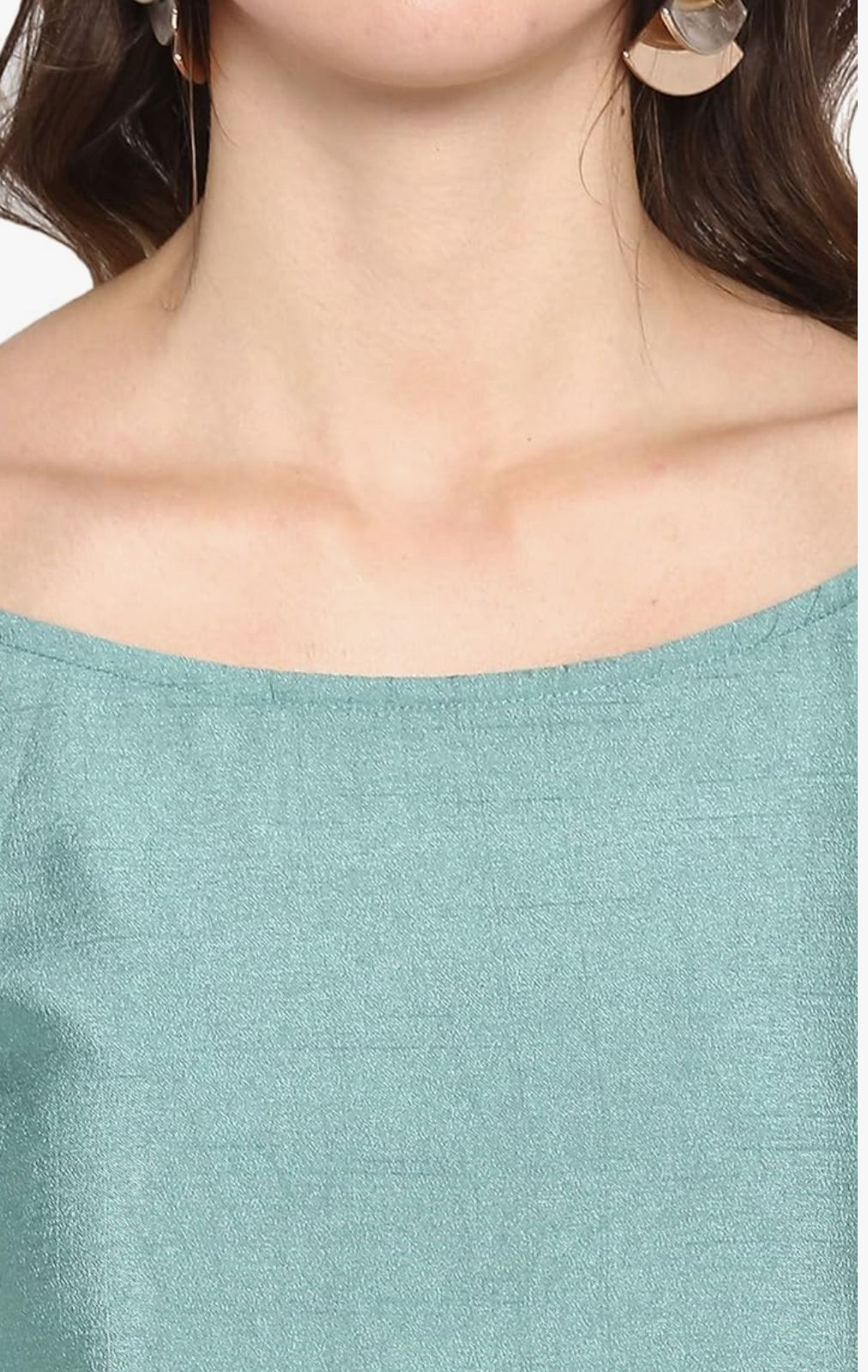 Womens Mustard yellow Midi Silk Blend Print Anarkali Ethnic Dress