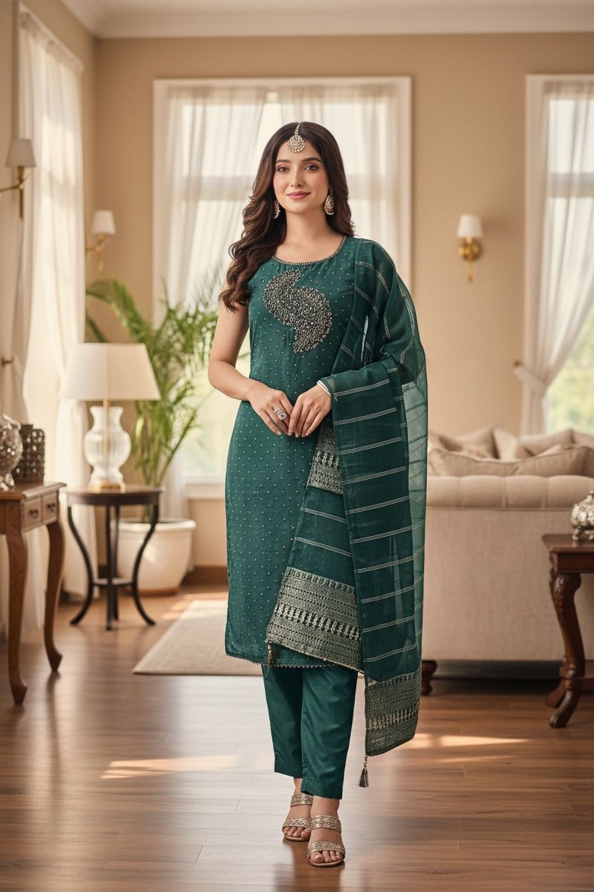 Banaras Kurti Set – Timeless Elegance, Modern Comfort