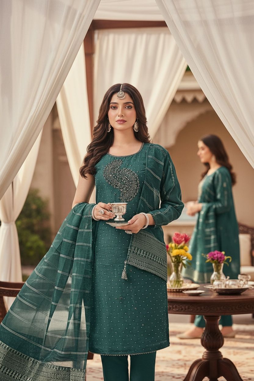 Banaras Kurti Set – Timeless Elegance, Modern Comfort