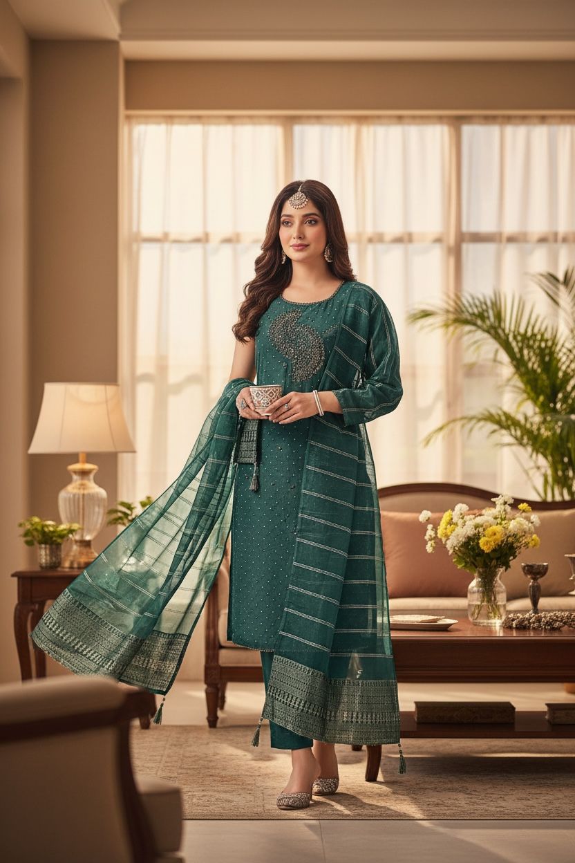 Banaras Kurti Set – Timeless Elegance, Modern Comfort