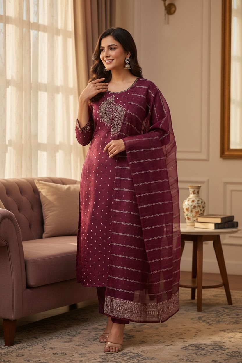 Banaras Kurti Set – Timeless Elegance, Modern Comfort