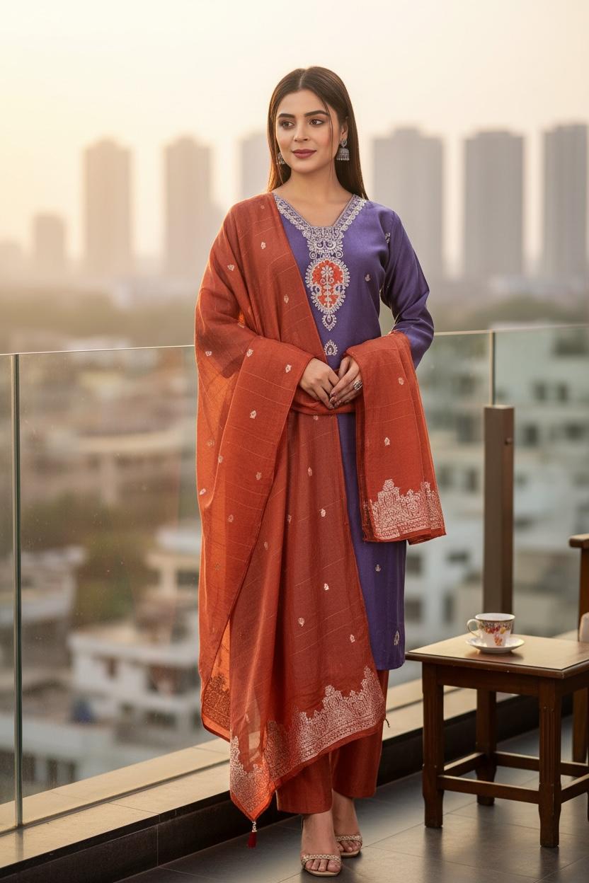 Royal Radiance Barbari Suit Set