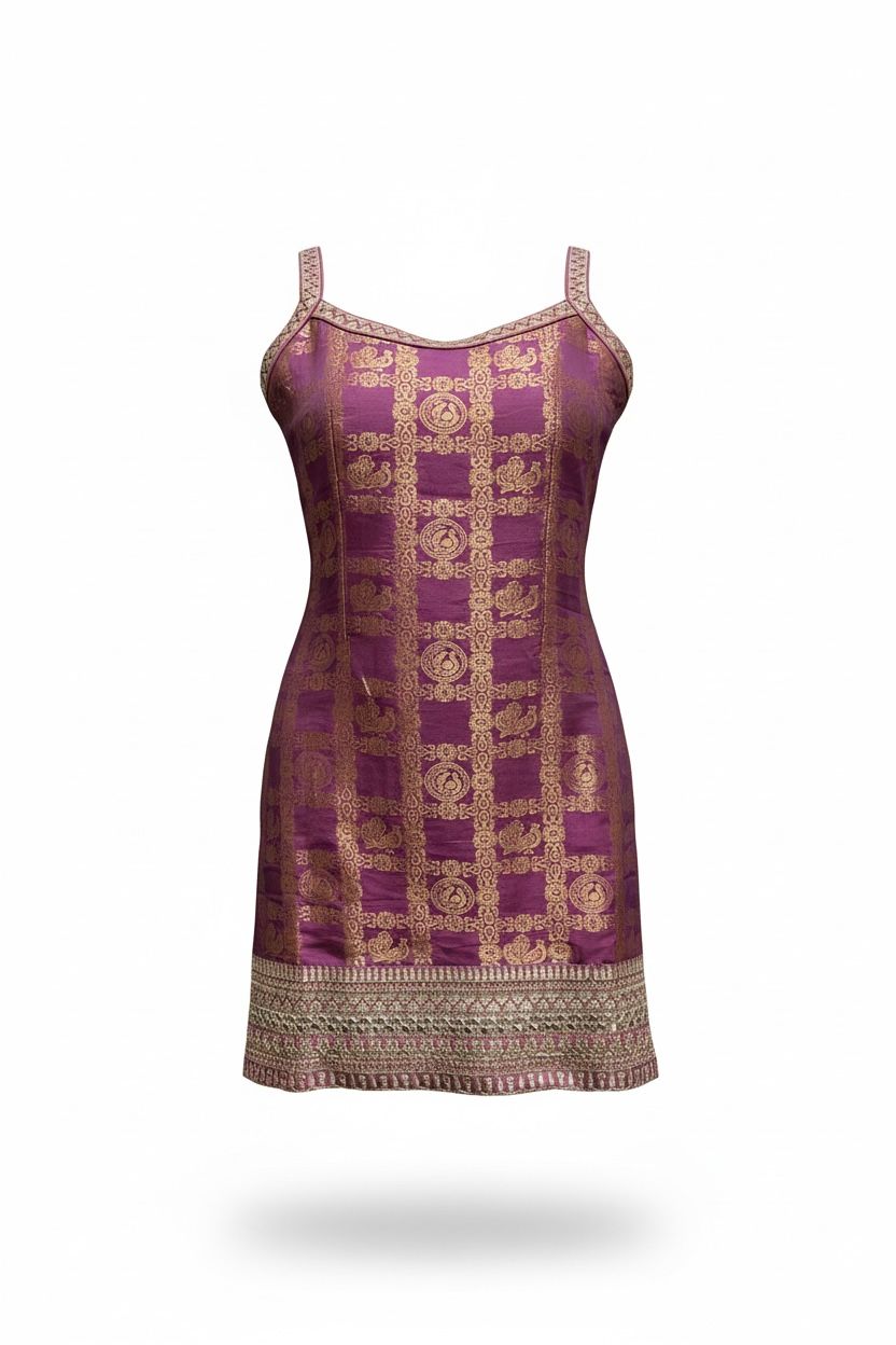 Silk Designer Sharara and Palazzo Suit with Embroidery & Choker Dupatta