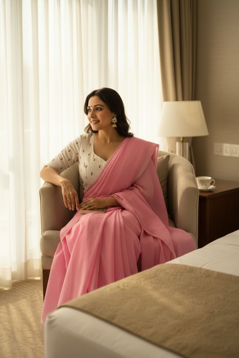 Chanderi Cotton Saree with Pure Cotton Blouse – Soft Elegance in Pastel Hues