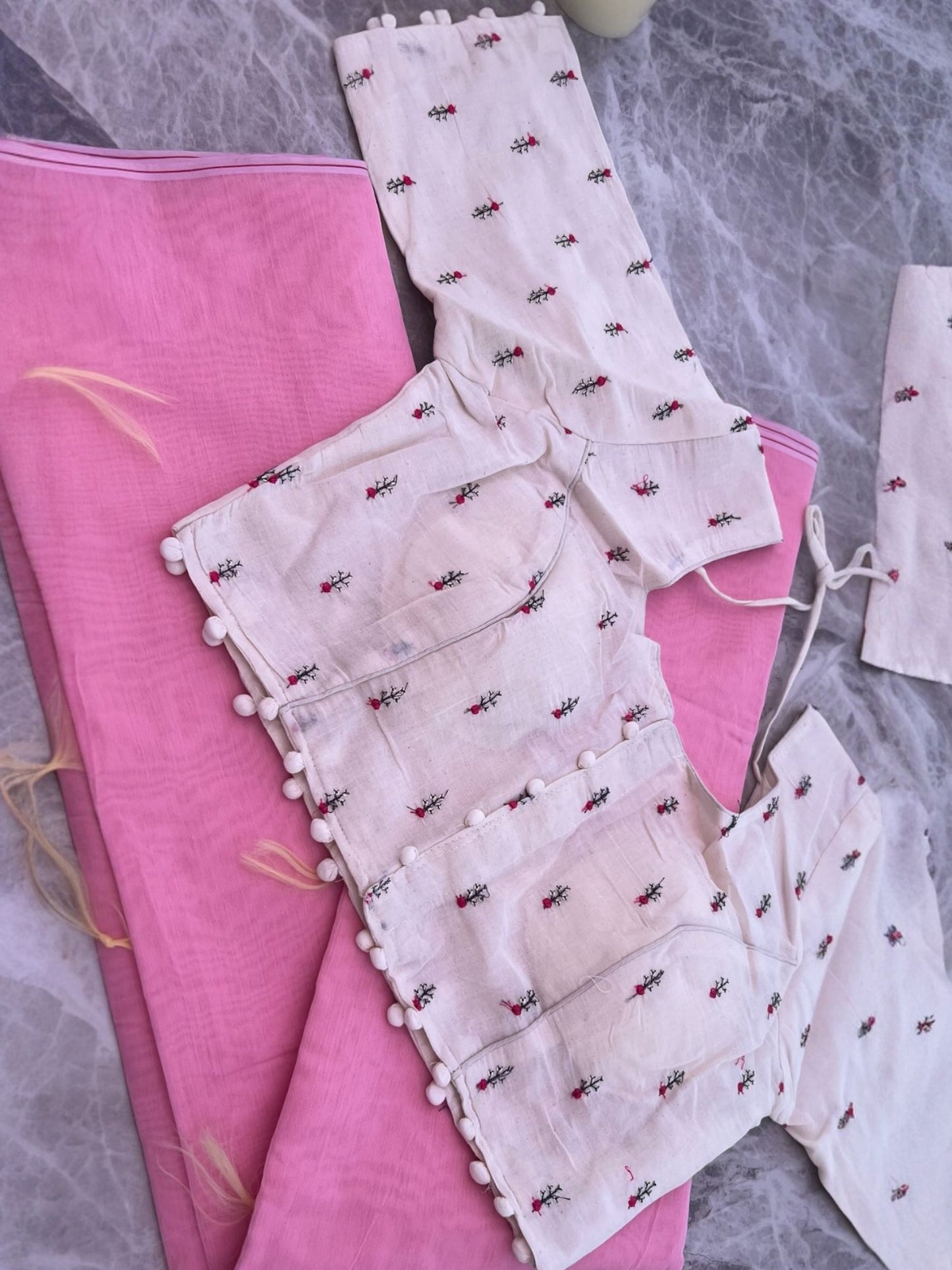 Chanderi Cotton Saree with Pure Cotton Blouse – Soft Elegance in Pastel Hues