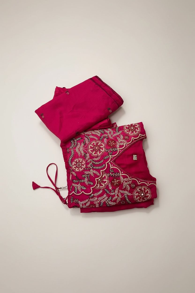 Ethereal Rani Pink Mul Cotton Anarkali Set with Elegant Dupatta