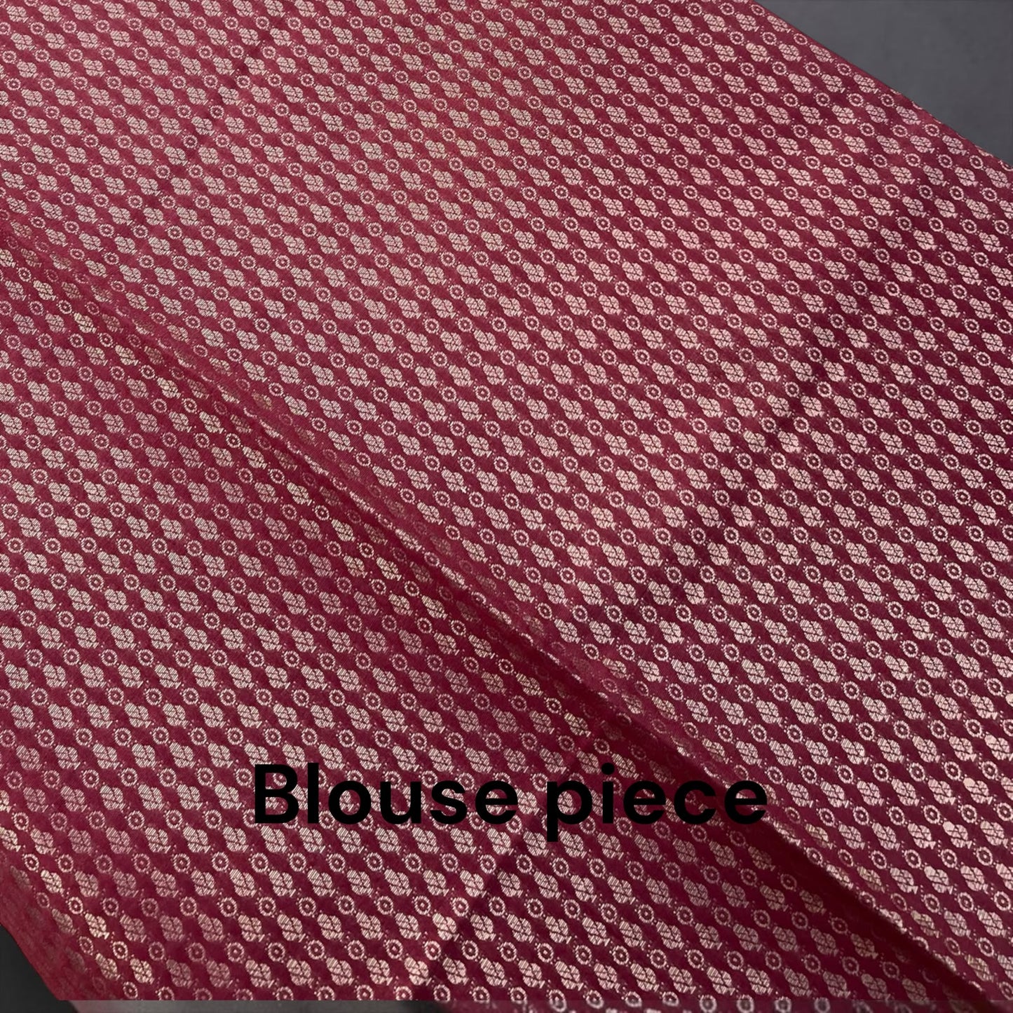 Chanderi silk saree with Brocade blouse piece