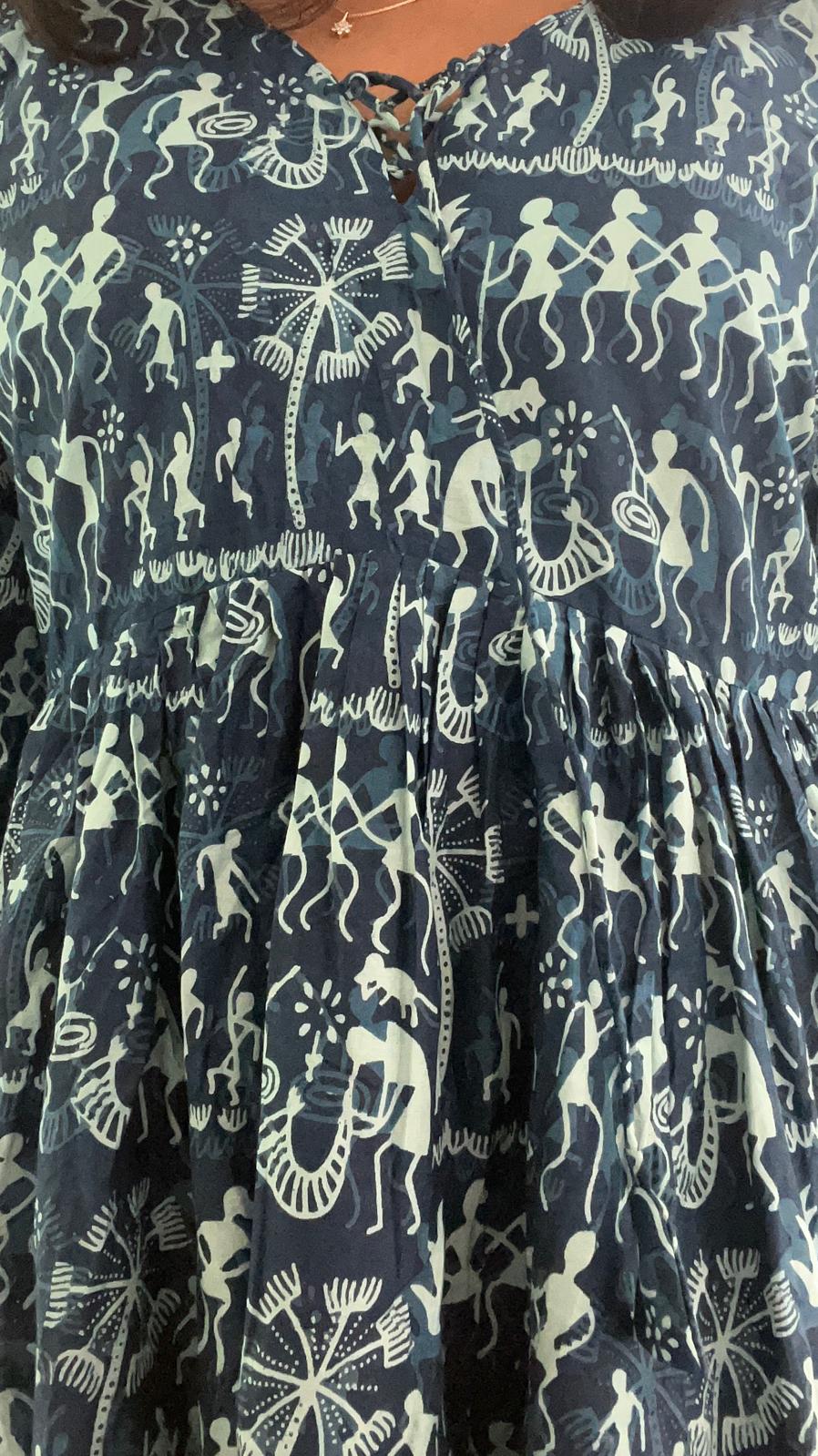 Pure Cotton Printed Maxi Dress with Cotton Lining