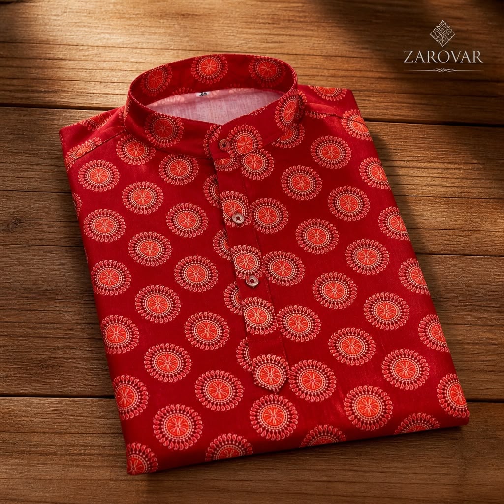 Premium Men's short Kurta & Mundu Set