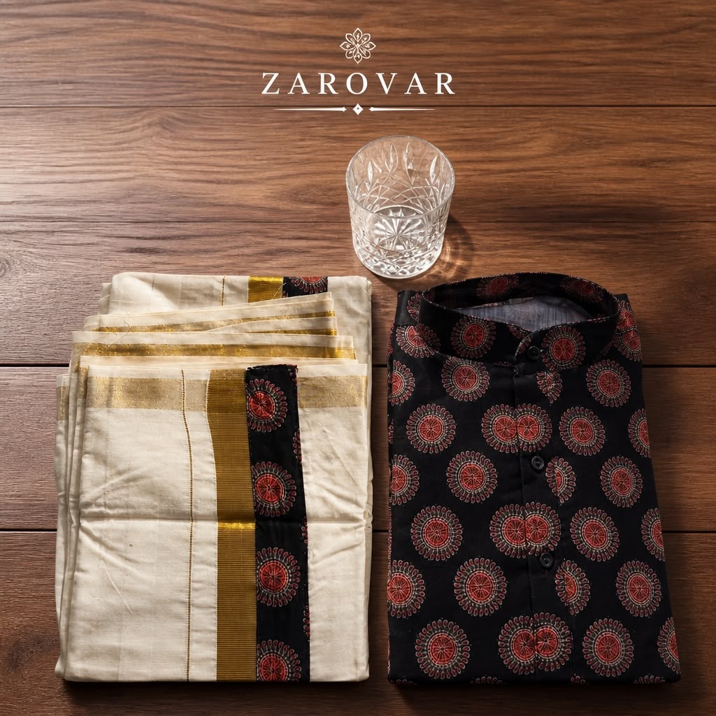 Premium Men's short Kurta & Mundu Set