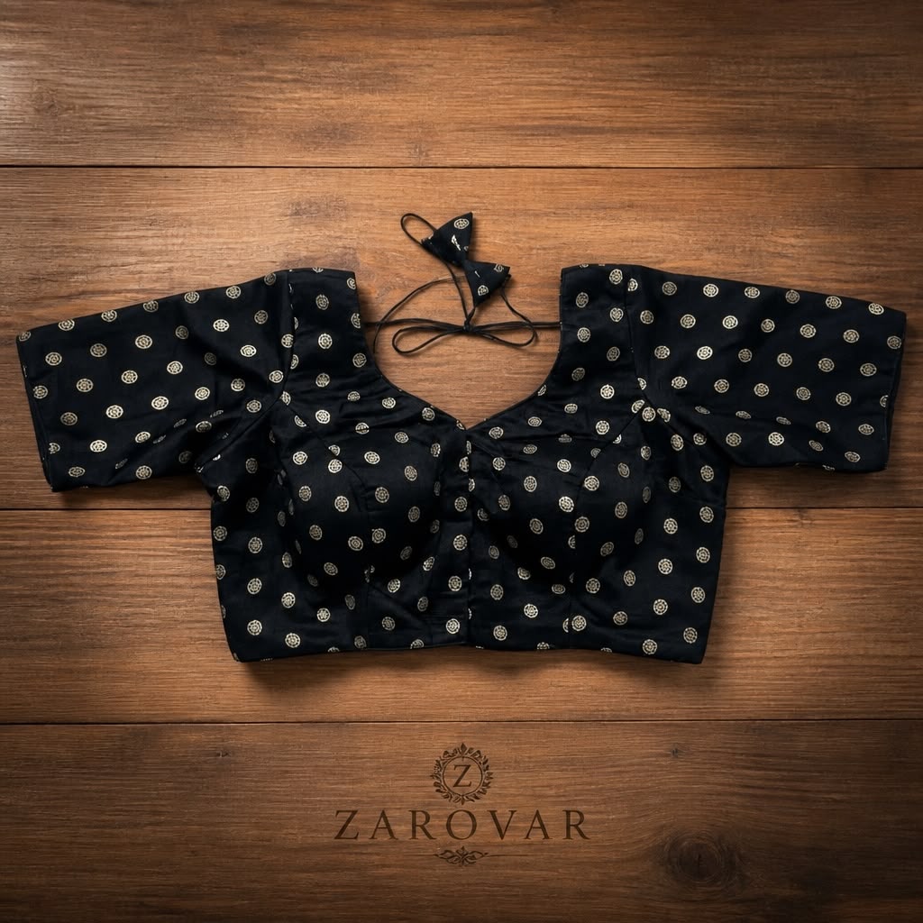 Premium Black Banarasi Brocade Blouse