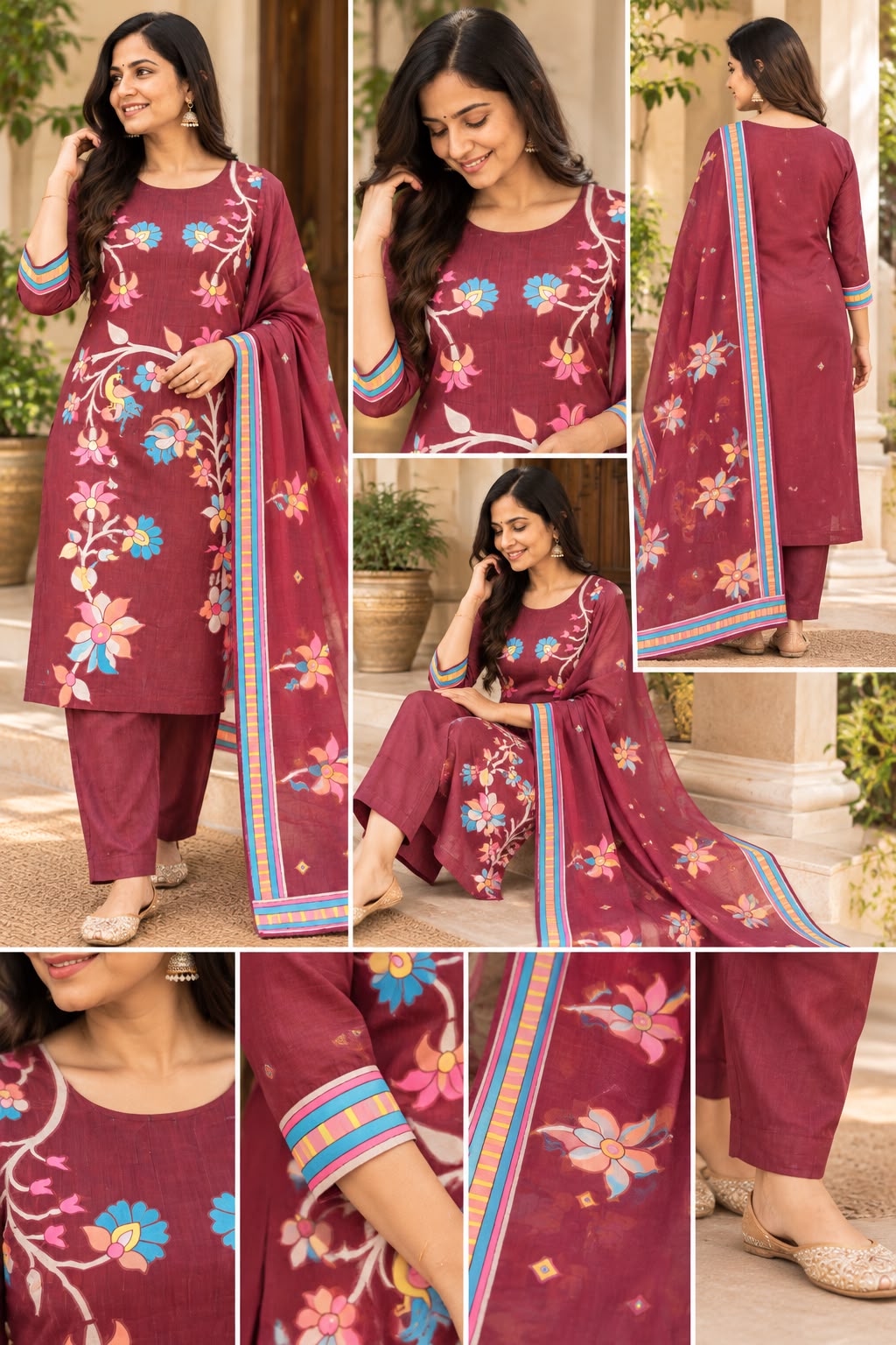 Rangoli Bloom Jamdani Salwar Set