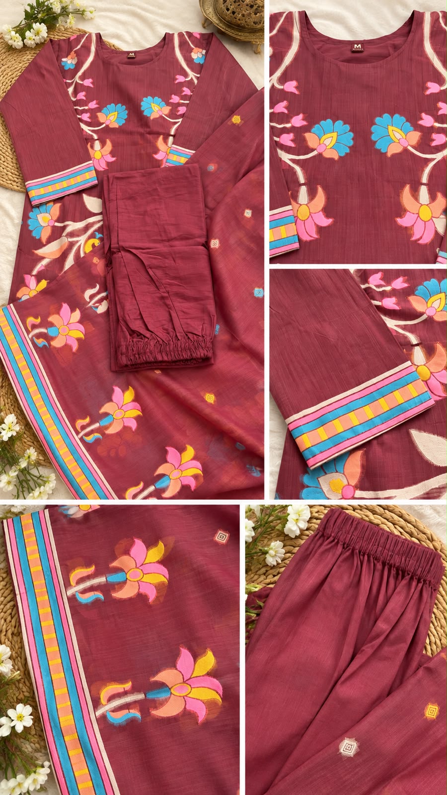 Rangoli Bloom Jamdani Salwar Set