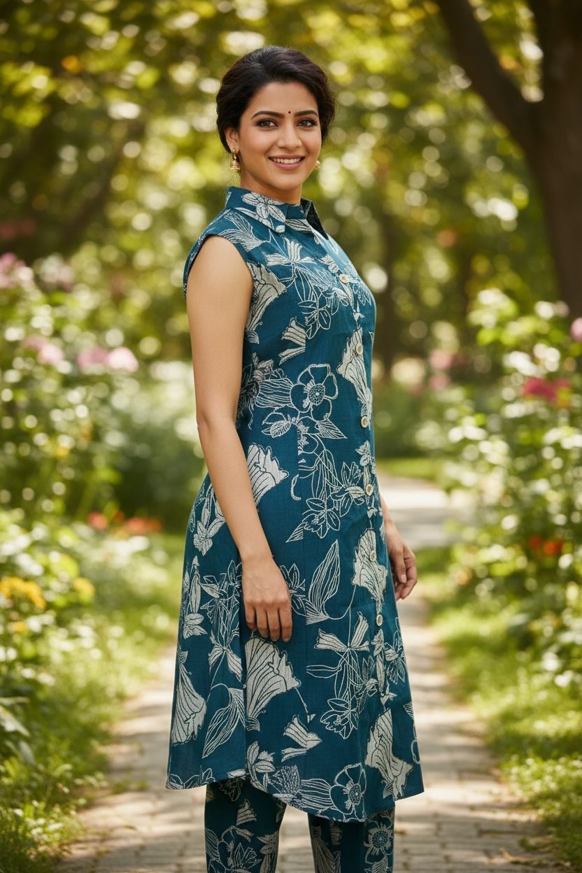 Printed A-line Co-ord Set