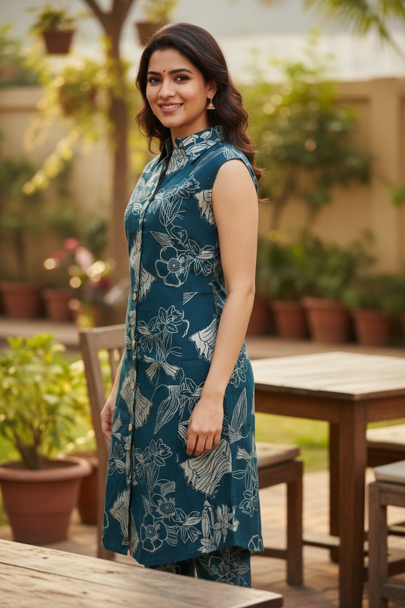 Printed A-line Co-ord Set